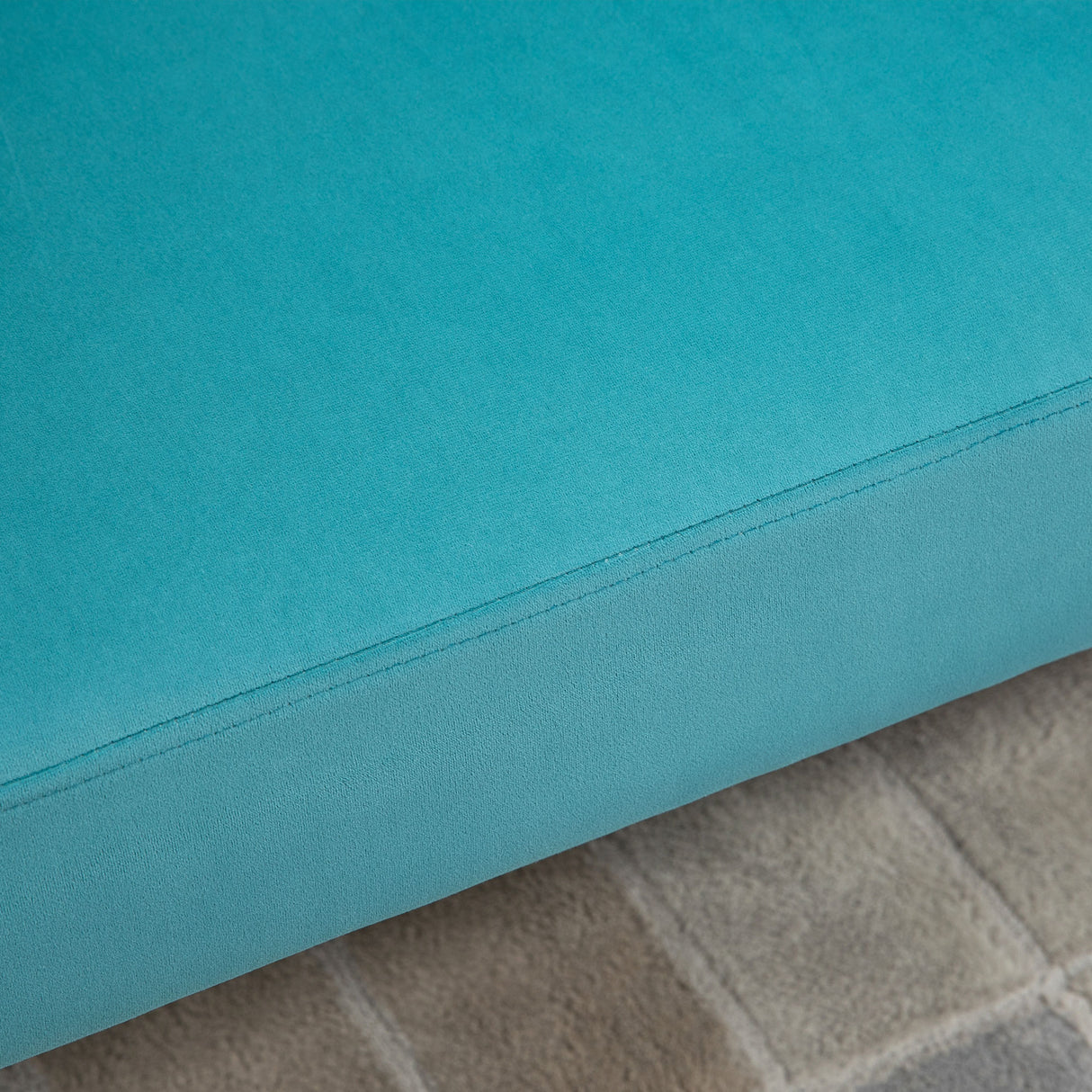 easycomfort easycomfort divano 2 posti in velluto con gambe in metallo e schienale a conchiglia 132x66x80cm verde