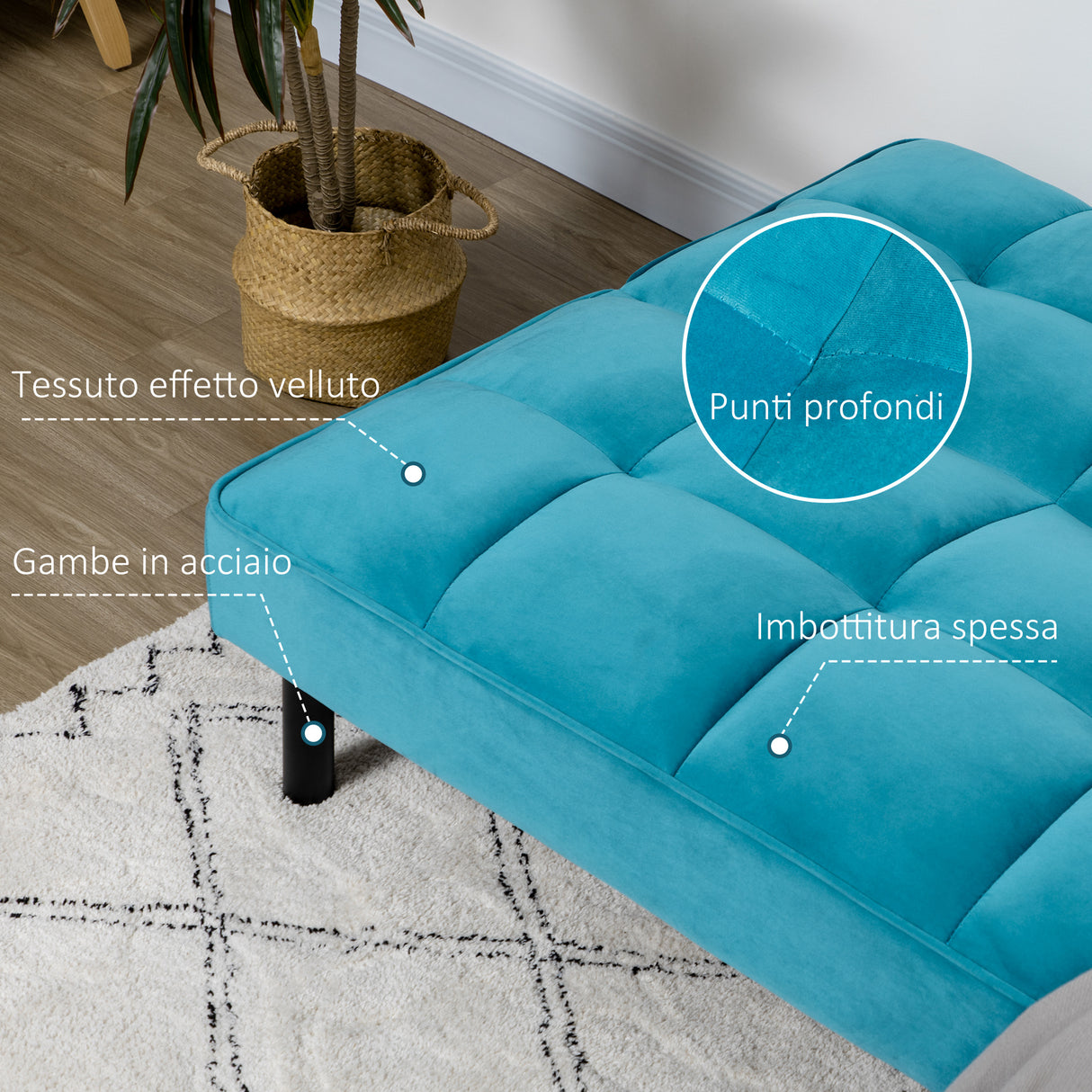 easycomfort easycomfort divano letto 3 posti con schienale reclinabile in velluto verde legno e acciaio