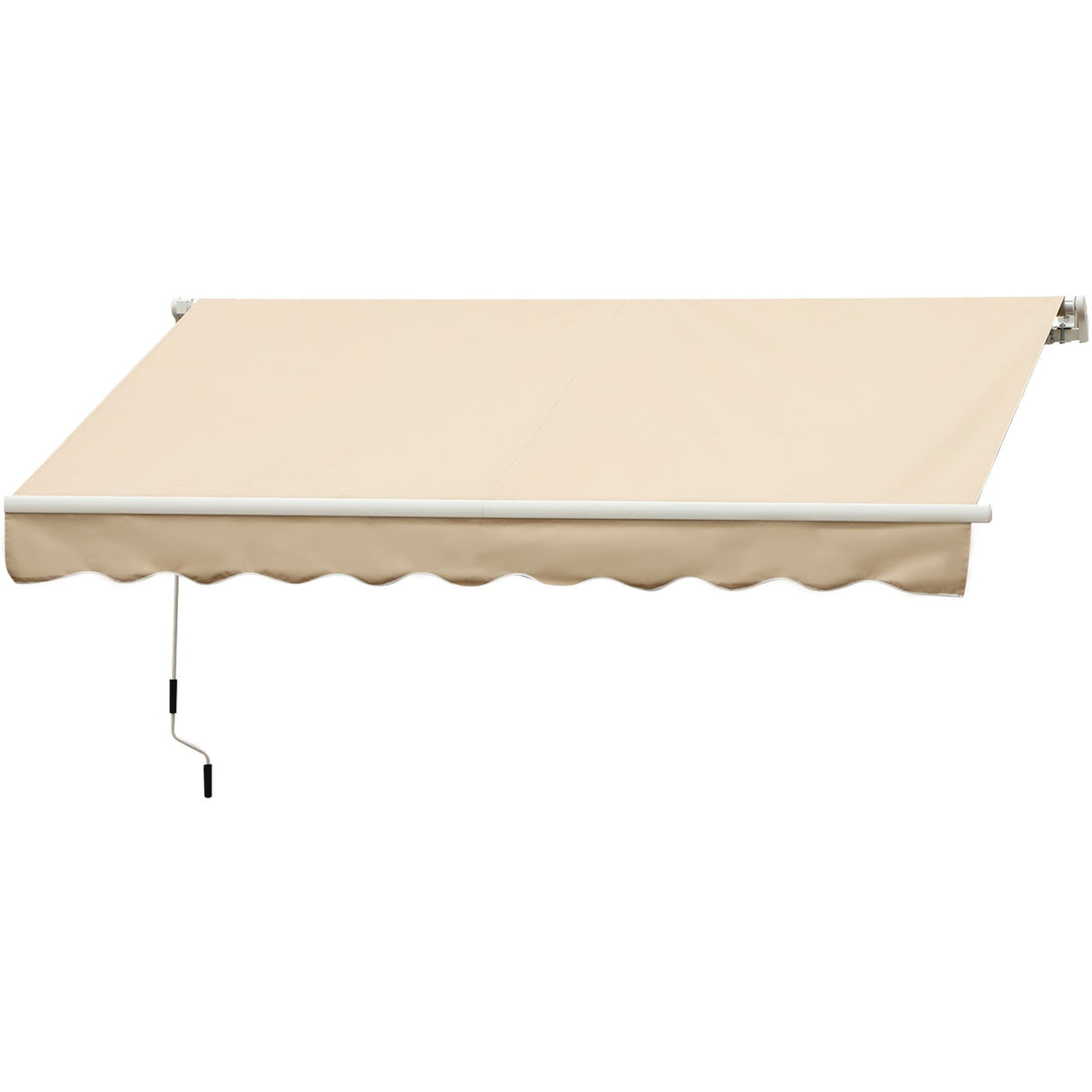 easycomfort easycomfort tenda da sole avvolgibile a parete da esterno impermeabile in alluminio beige 3x2.5m