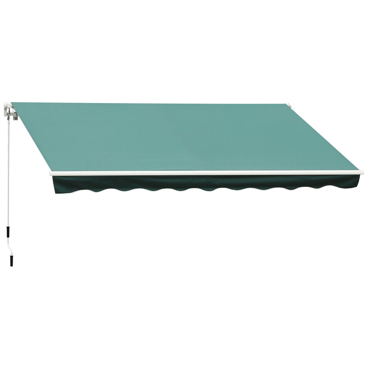 easycomfort easycomfort tenda da sole a manovella copertura impermeabile 400x250cm verde