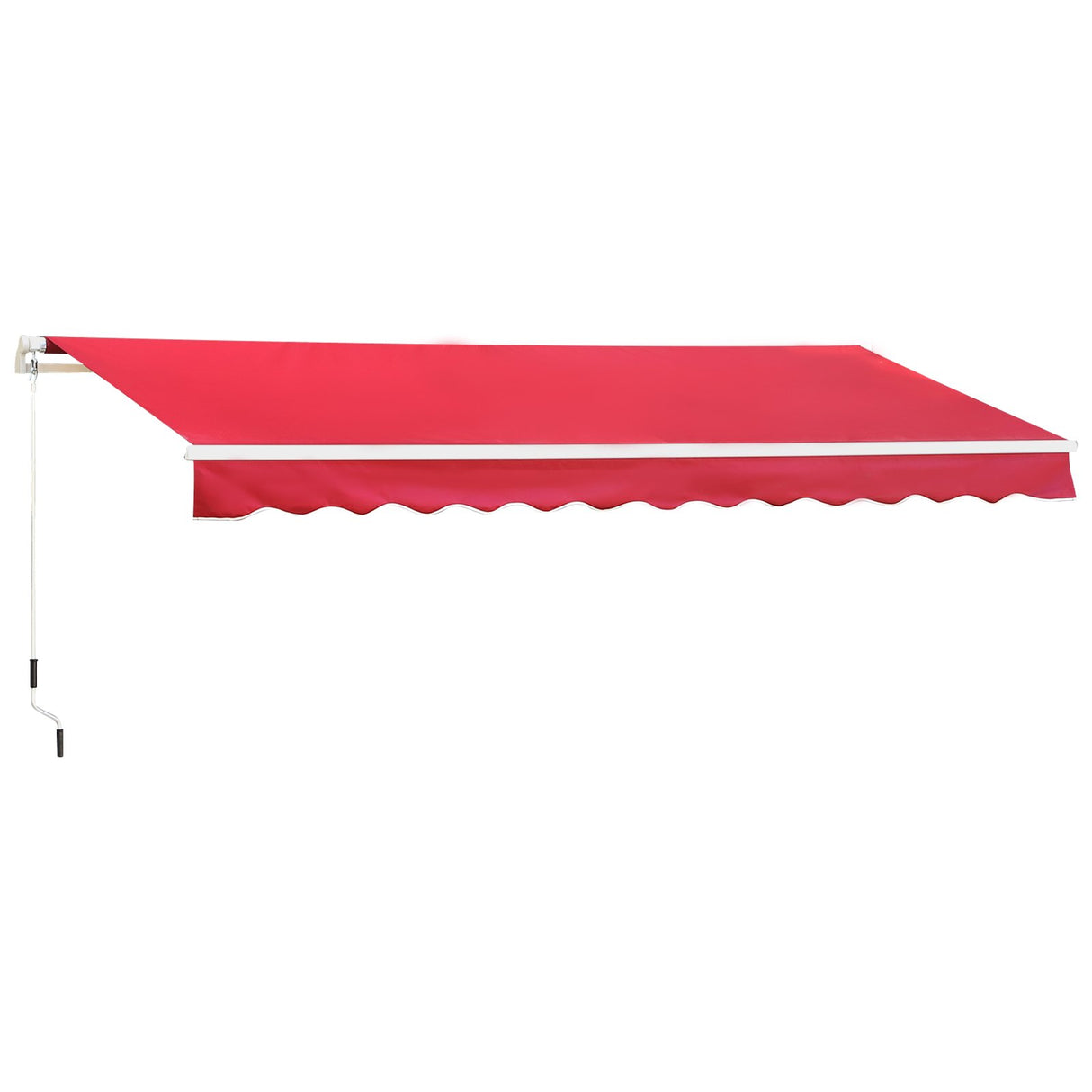 easycomfort easycomfort tenda da sole a manovella copertura impermeabile 400x250cm rosso