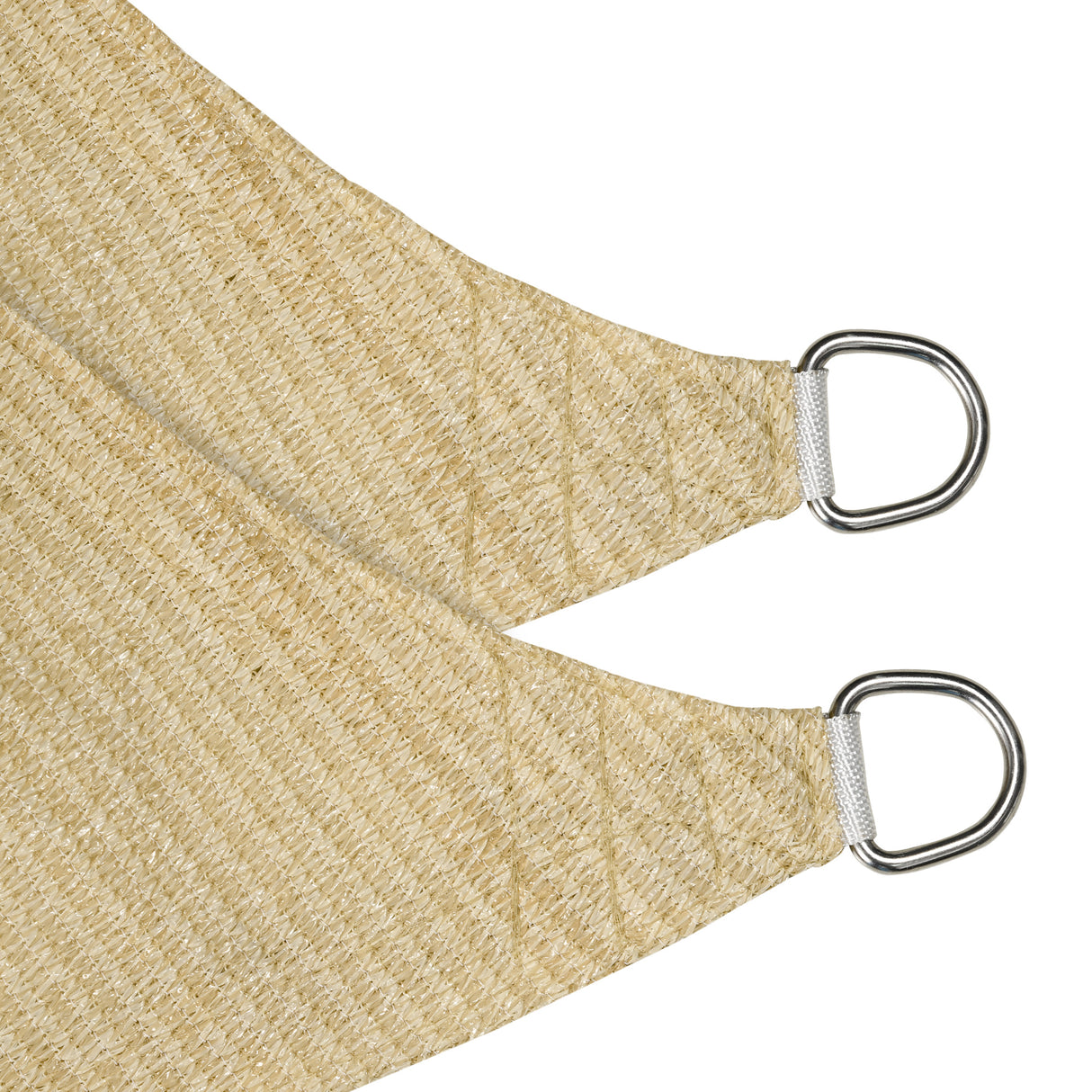 easycomfort vela ombreggiante rettangolare 4x3 m beige in hdpe con accessori e borsa da viaggio inclusi