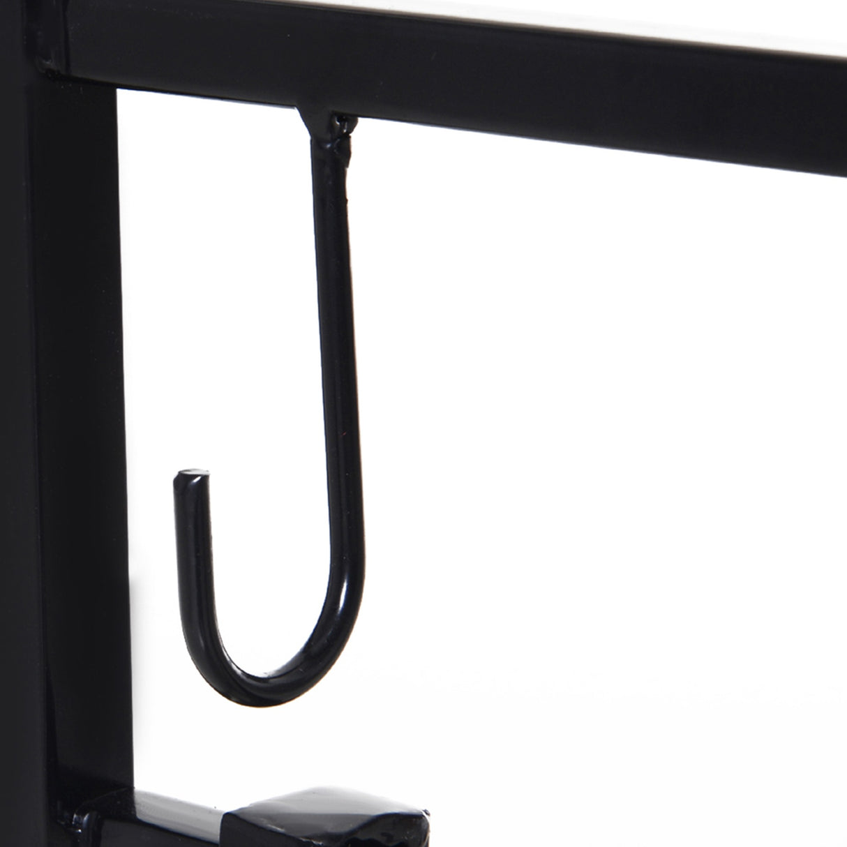 easycomfort portalegna da interno ed esterno in metallo con paletta scopa attizzatoio e pinza nero 84x33x76cm