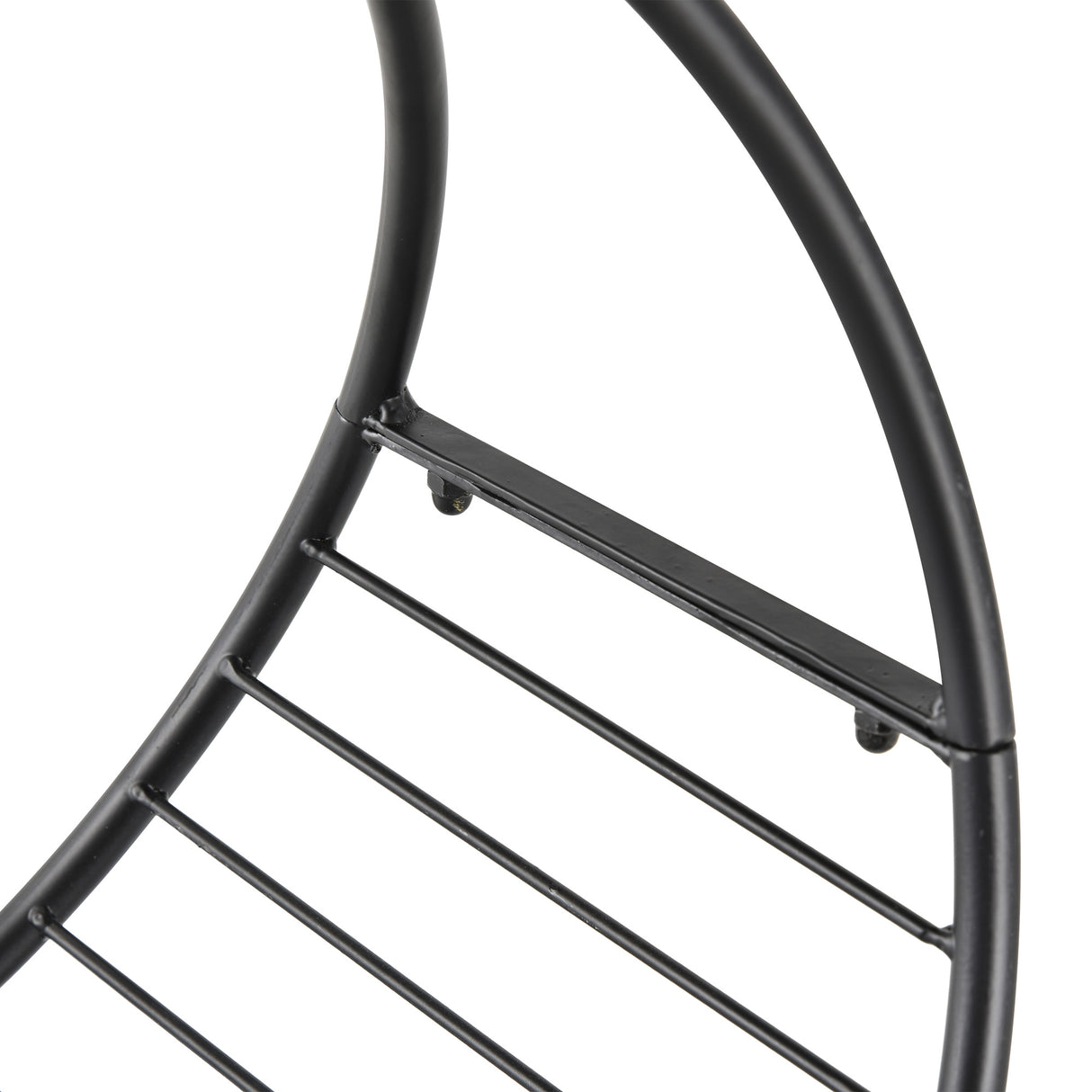 easycomfort easycomfort portalegna in ferro per interni ed esterni nero