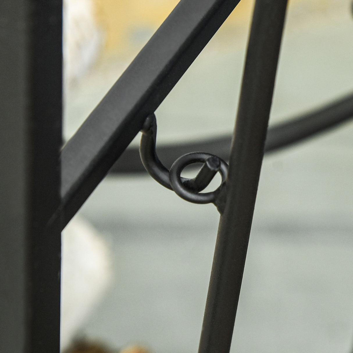 easycomfort portalegna da interno ed esterno in metallo con paletta scopa attizzatoio e pinza nero