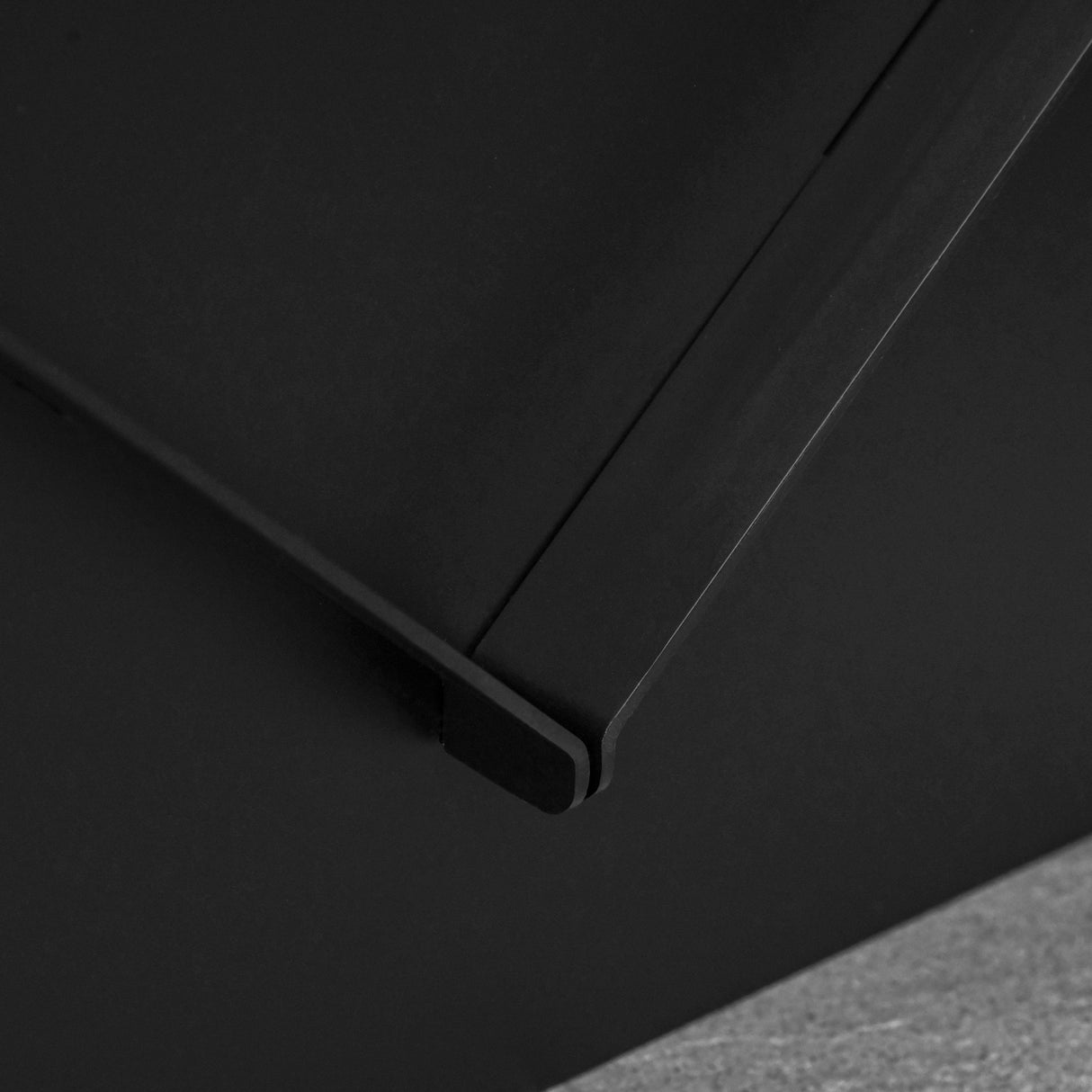 easycomfort braciere da giardino in acciaio quadrato con maniglie 50x45x30cm nero