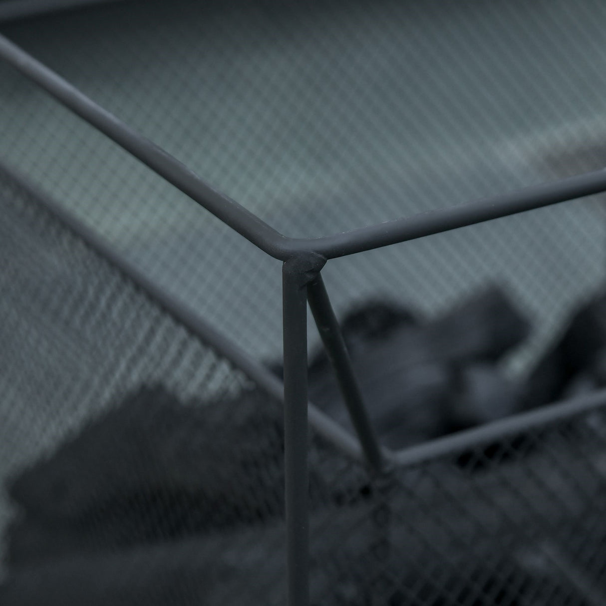 easycomfort braciere da giardino a legna portatile con attizzatoio 45x45x43cm nero