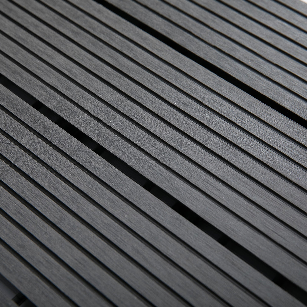 easycomfort easycomfort piastrelle da giardino incastrabili set da 11 mattonelle per esterno pavimentazione giardino grigio 30x30x2.2cm