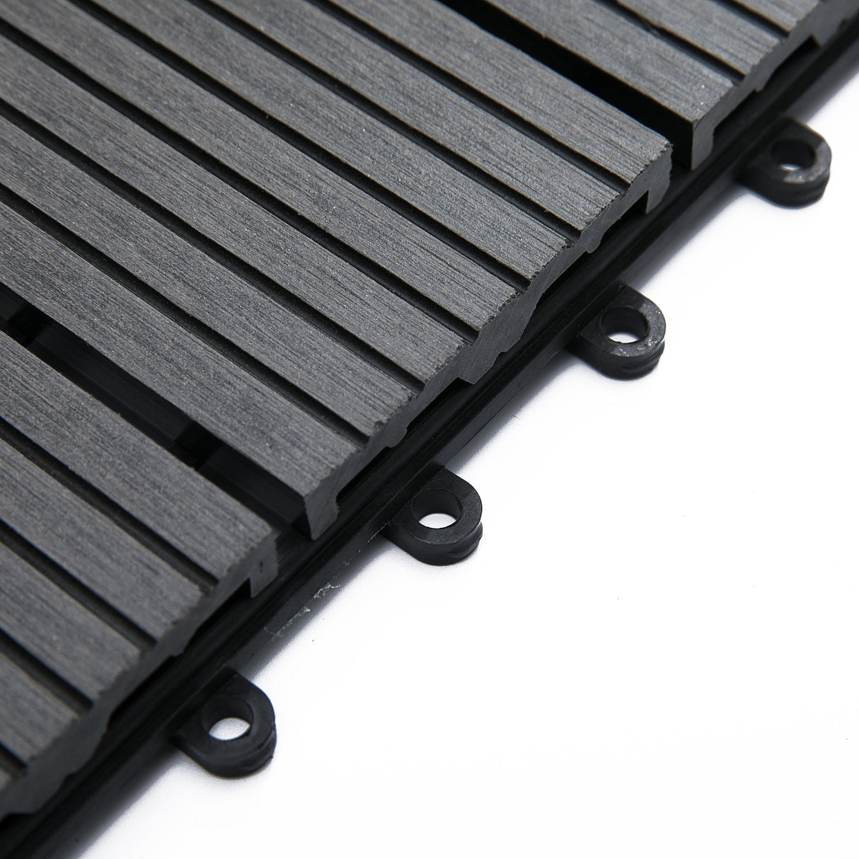 easycomfort easycomfort piastrelle da giardino incastrabili set da 11 mattonelle per esterno pavimentazione giardino grigio 30x30x2.2cm