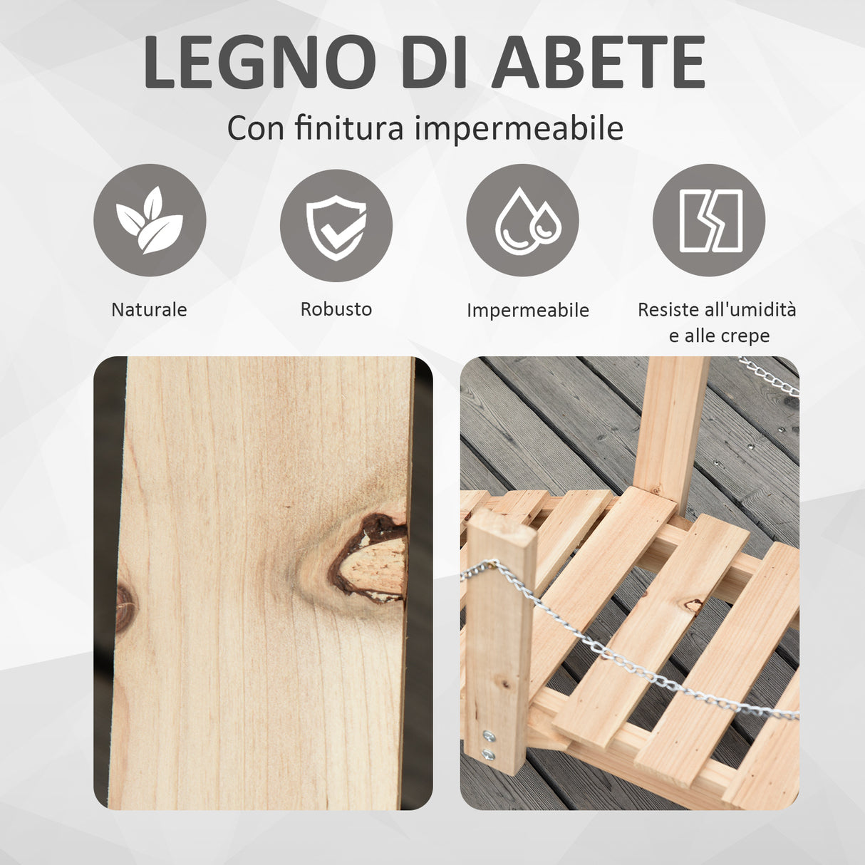 easycomfort easycomfort ponticello da giardino in legno per laghetto con passerella ad arco impermeabile 100x32x48cm