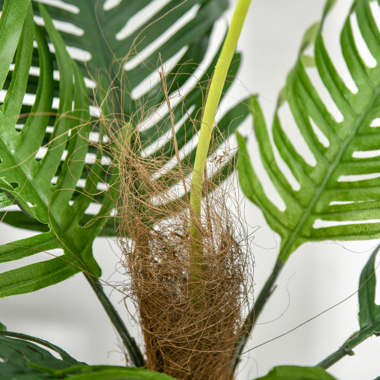 easycomfort easycomfort palma in plastica decorativa pianta tropicale finta con vaso