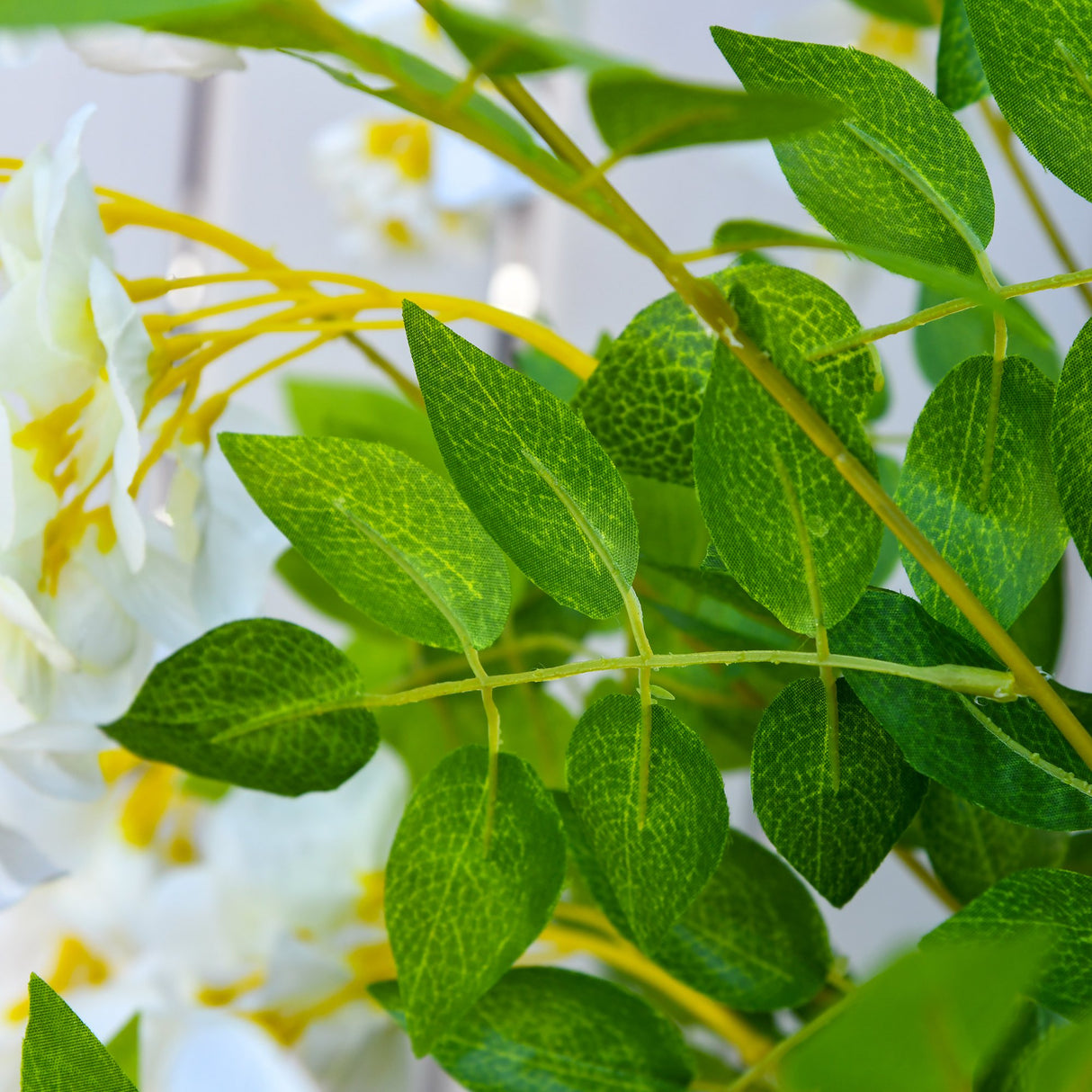 easycomfort easycomfort pianta artificiale glicine bianco finto 165cm per interni ed esterni