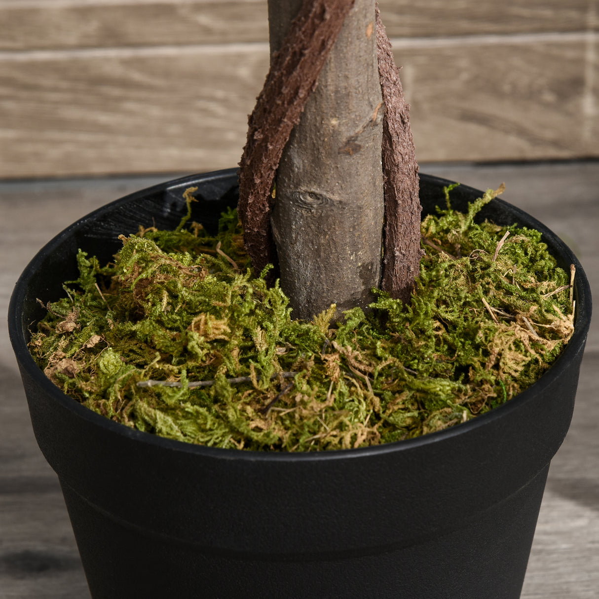 easycomfort easycomfort set 2 piante finte di alloro in vaso alte 120cm per interni ed esterni