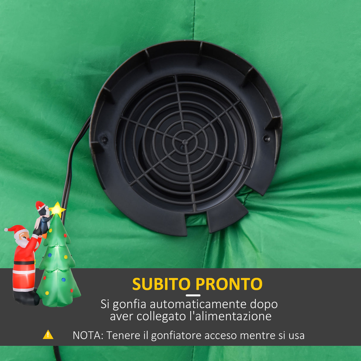 easycomfort easycomfort babbo natale gonfiabile decorazione natalizia con luci led e gonfiatore per giardino e casa