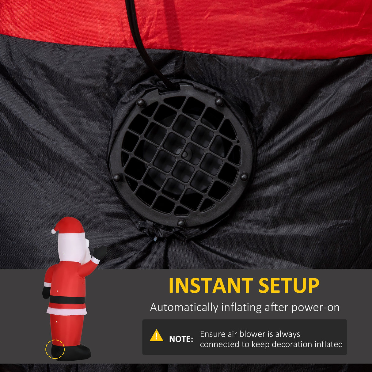 easycomfort easycomfort babbo natale gonfiabile con occhiali da sole luci led e gonfiatore incluso 89x44x178cm