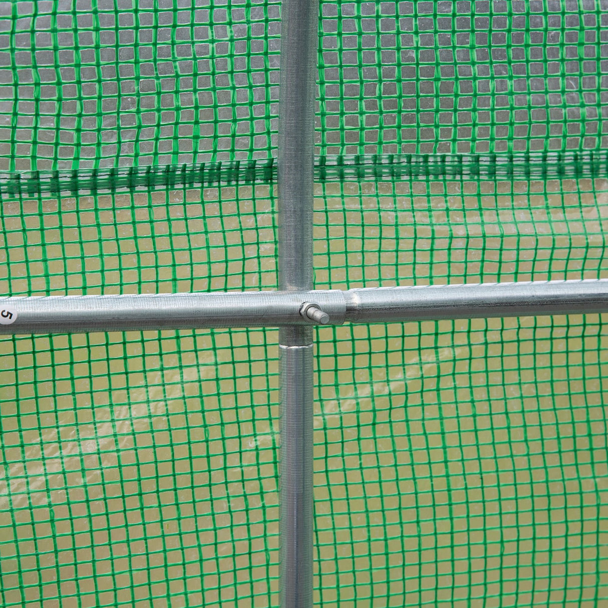 easycomfort easycomfort serra da giardino 3.5 x 3 x 2m serra con tetto a spiovente in pe per piante verde