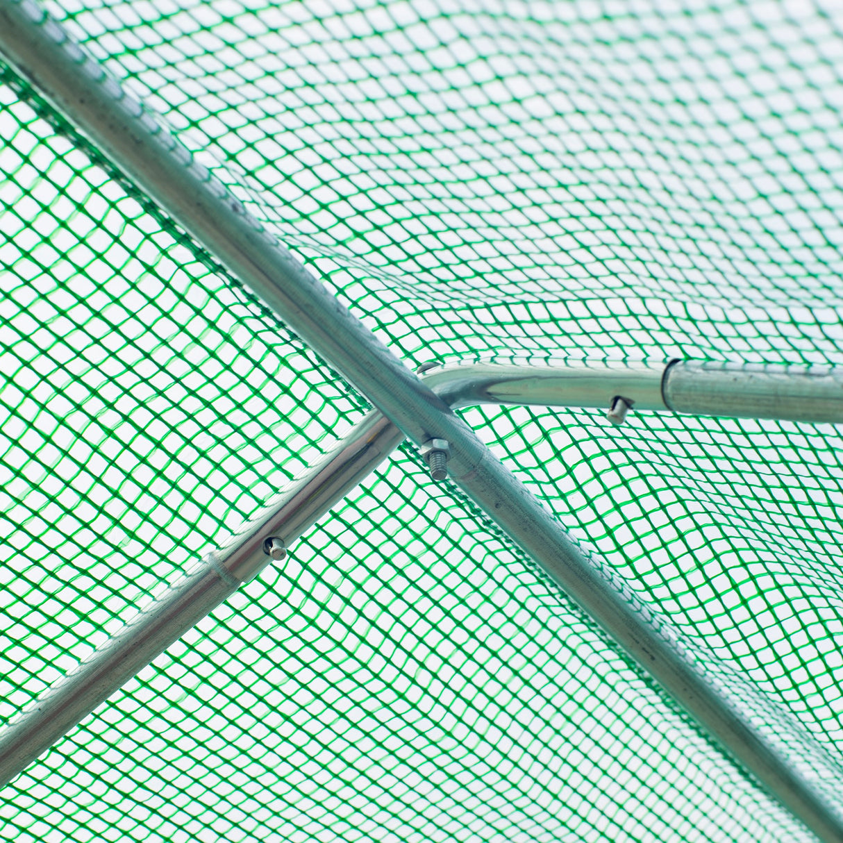 easycomfort easycomfort serra da giardino con tetto spiovente in pe e tubi d acciaio verde scuro 4.5x3x2m