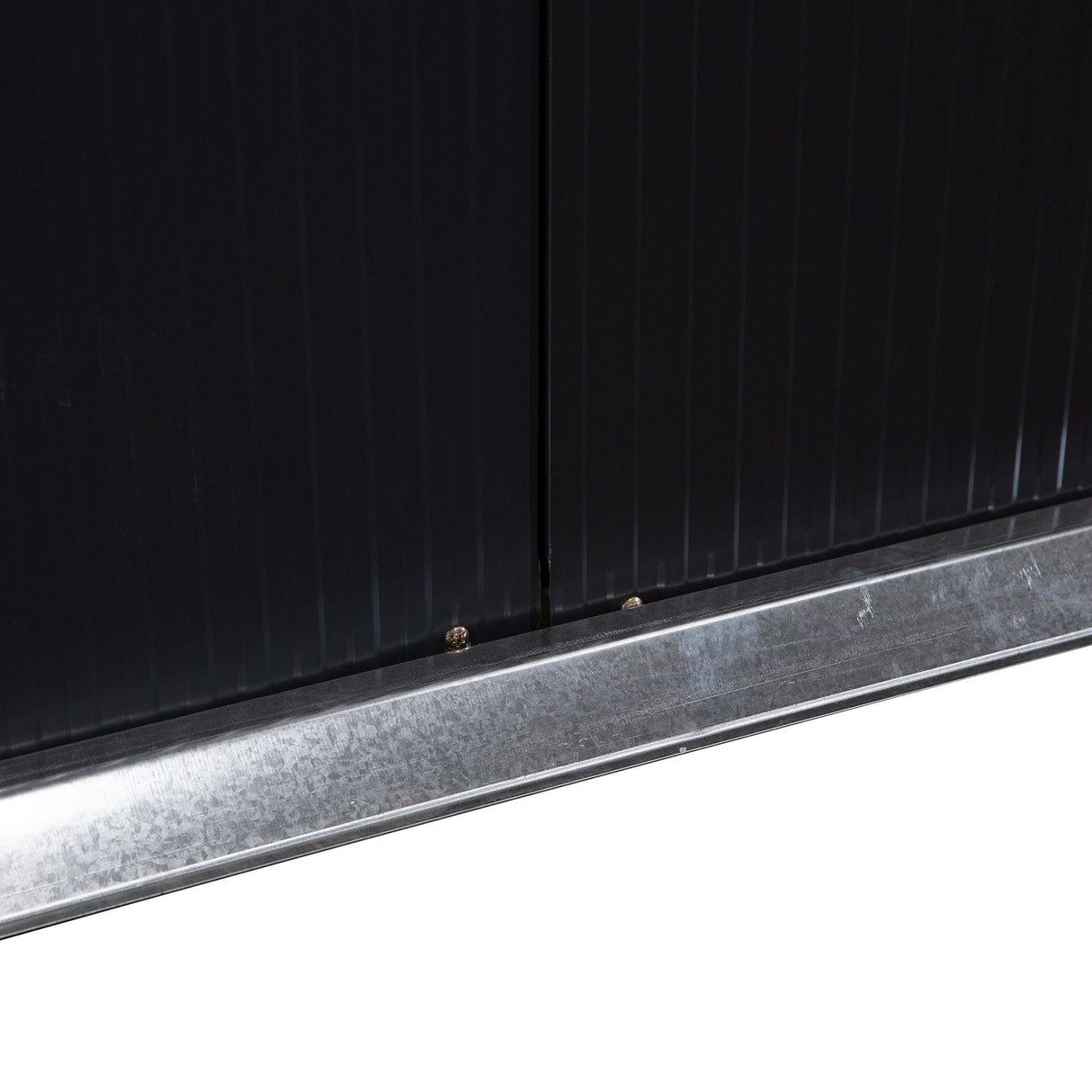 easycomfort easycomfort casetta da giardino con 2 porte scorrevoli e 4 prese daria in acciaio e pp 322x277x192 cm grigio