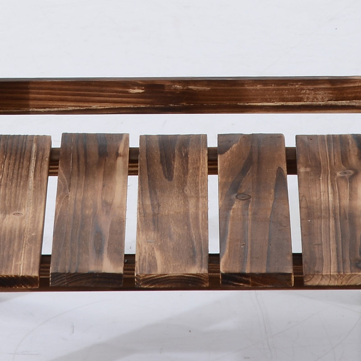 easycomfort scaffale portapiante pieghevole portavasi in legno di abete con 3 livelli da esterno 80x37x93cm