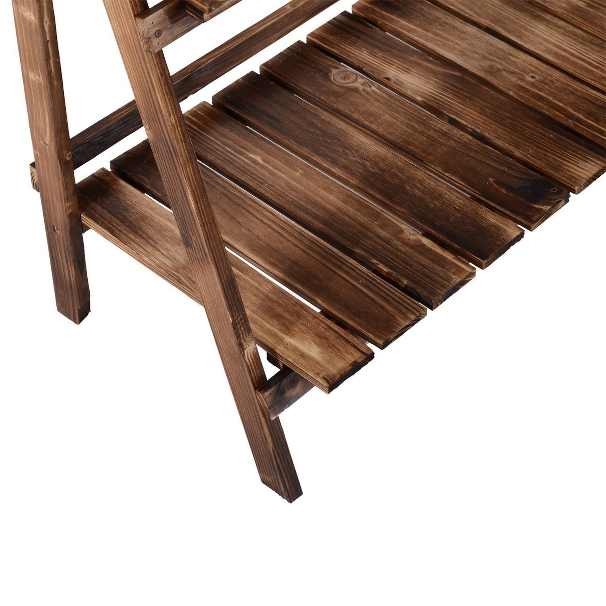 easycomfort easycomfort scaletta fioriera portavasi da giardino a 3 ripiani in legno di abete 100x37x93cm