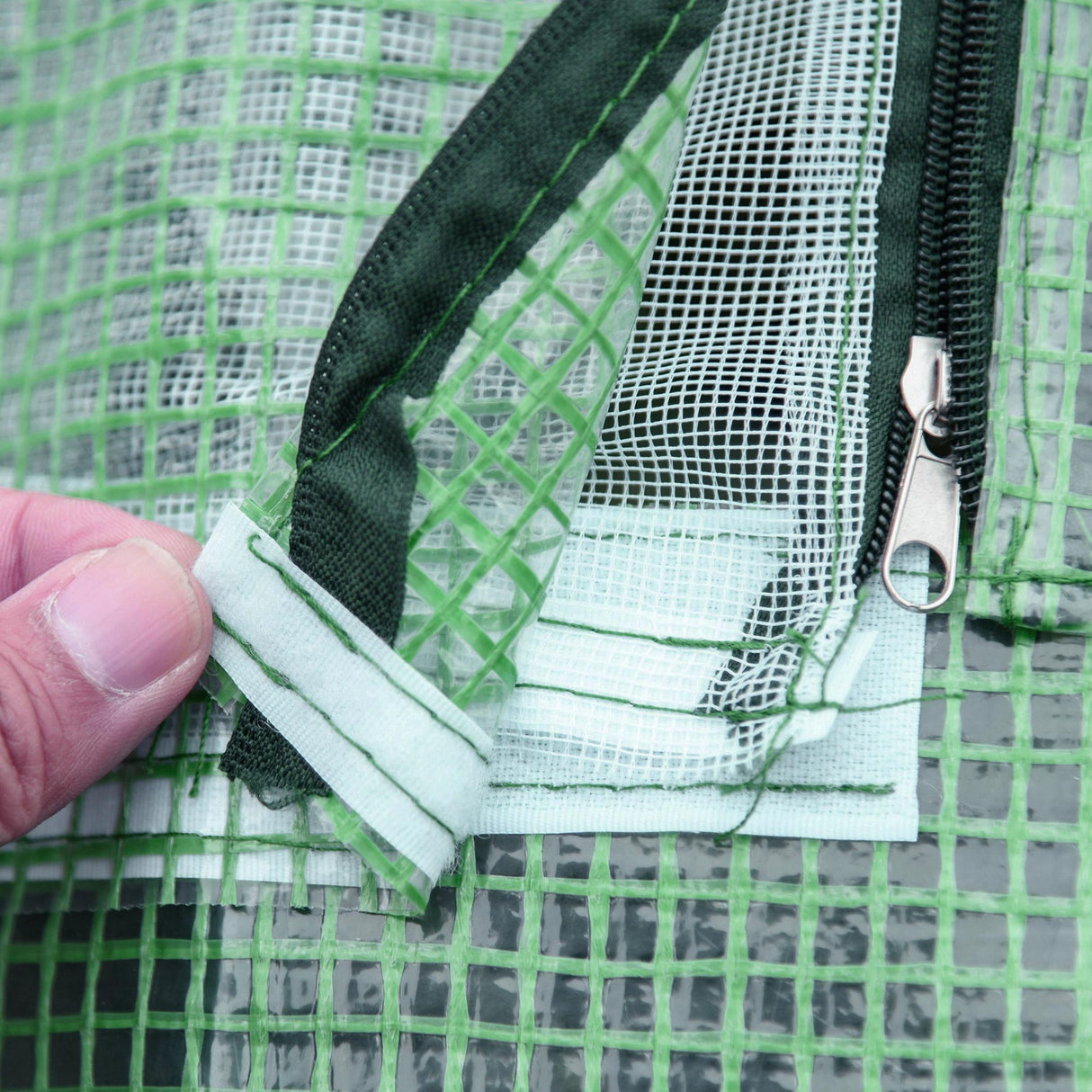 easycomfort serra da giardino in acciaio con rivestimento in pe porte avvolgibili e finestre 180x140x80cm verde