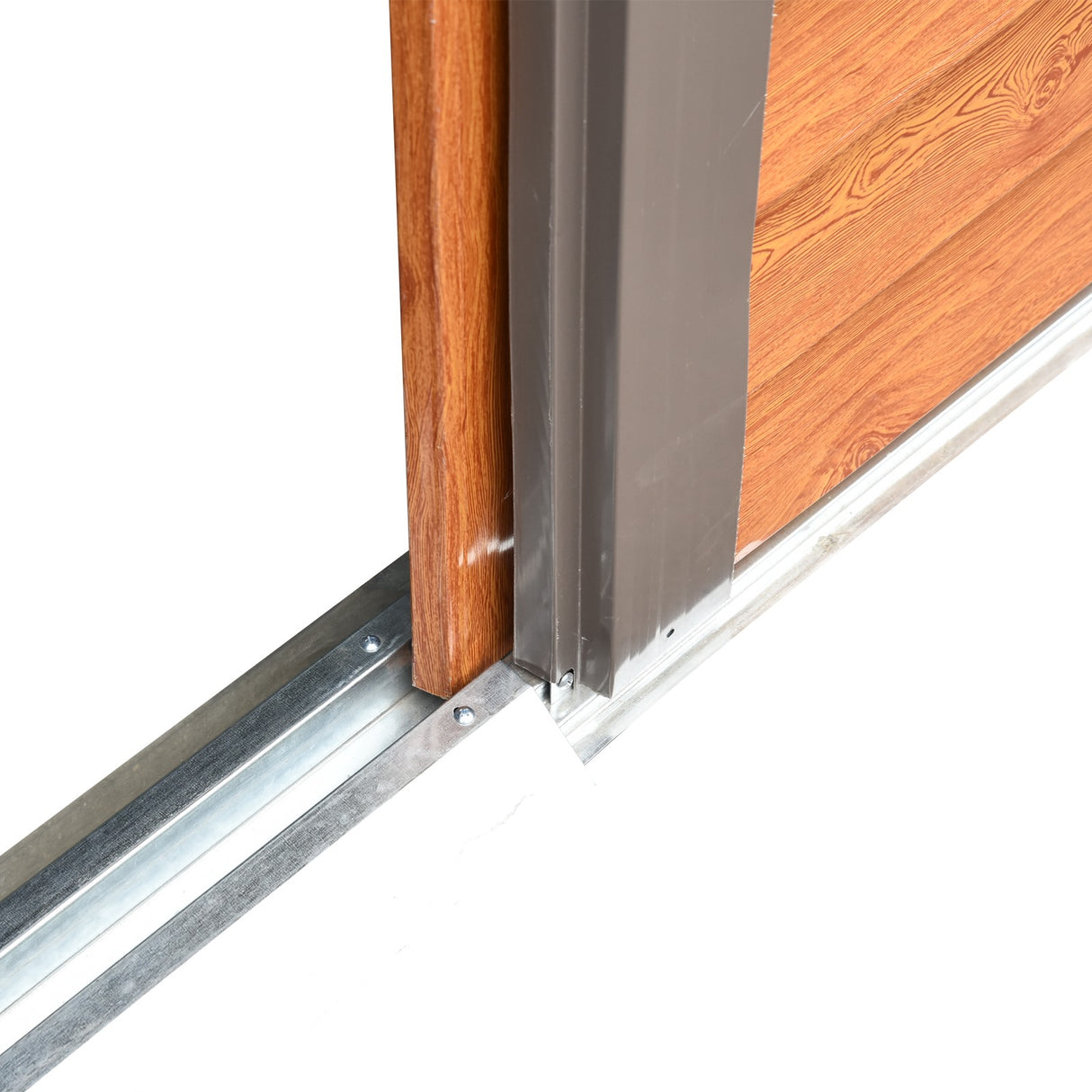 easycomfort casetta da giardino in acciaio e pp con prese d aria 197.5x160x178 201cm marrone