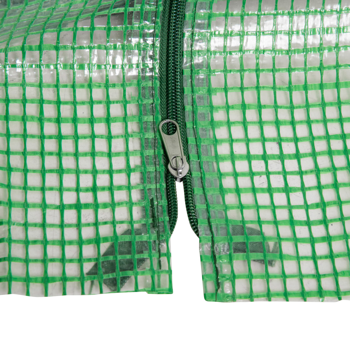 easycomfort serra da giardino con copertura in pe rinforzato e telaio in acciaio 180x90x90cm verde