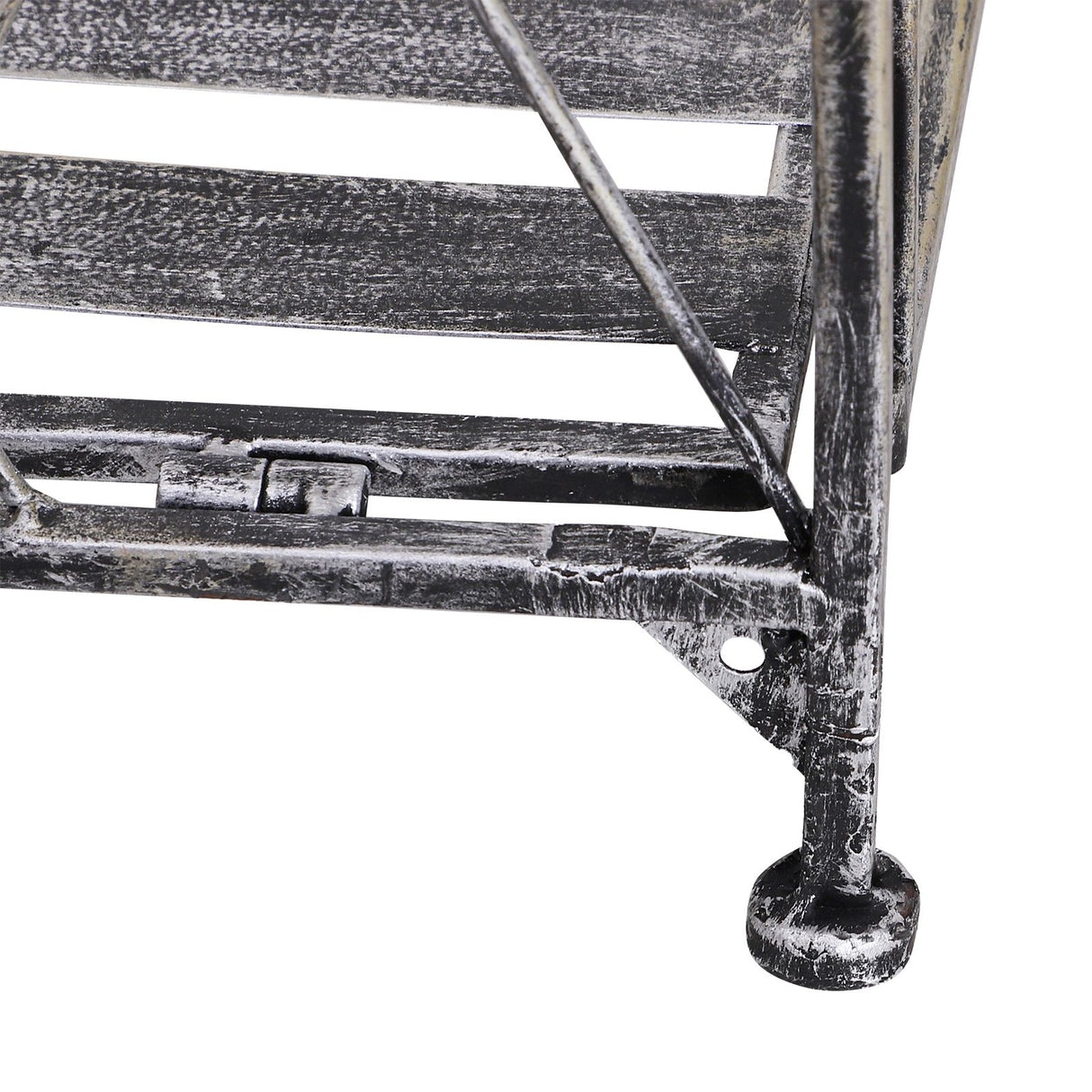 easycomfort easycomfort fioriera a scaffale a 3 ripiani da giardino balcone interno grigio argento 44 x 25 x96 cm