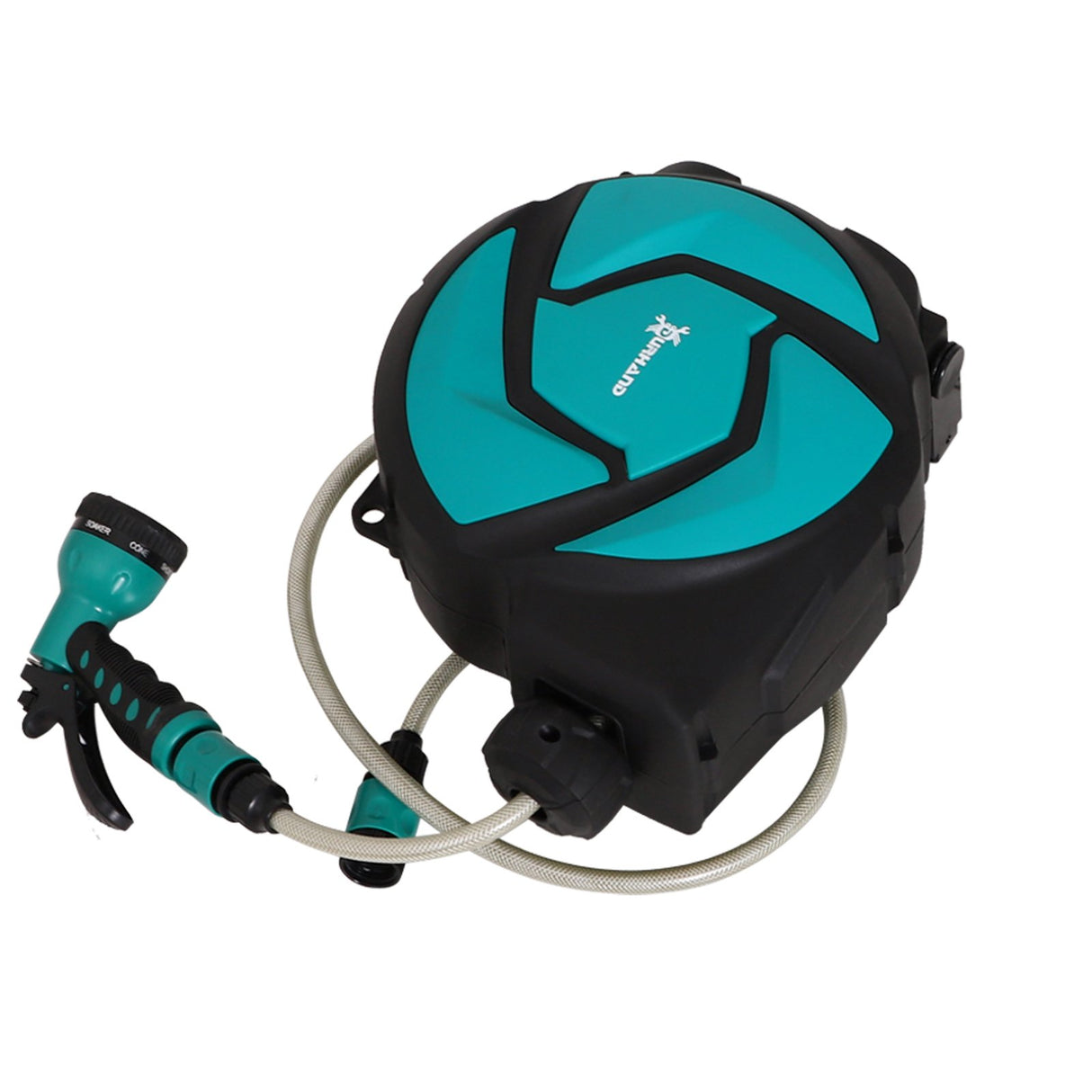 easycomfort easycomfort avvolgitubo da giardino automatico fissaggio a parete orientabile con tubo da 10m 29 5 x 16 5 x 33