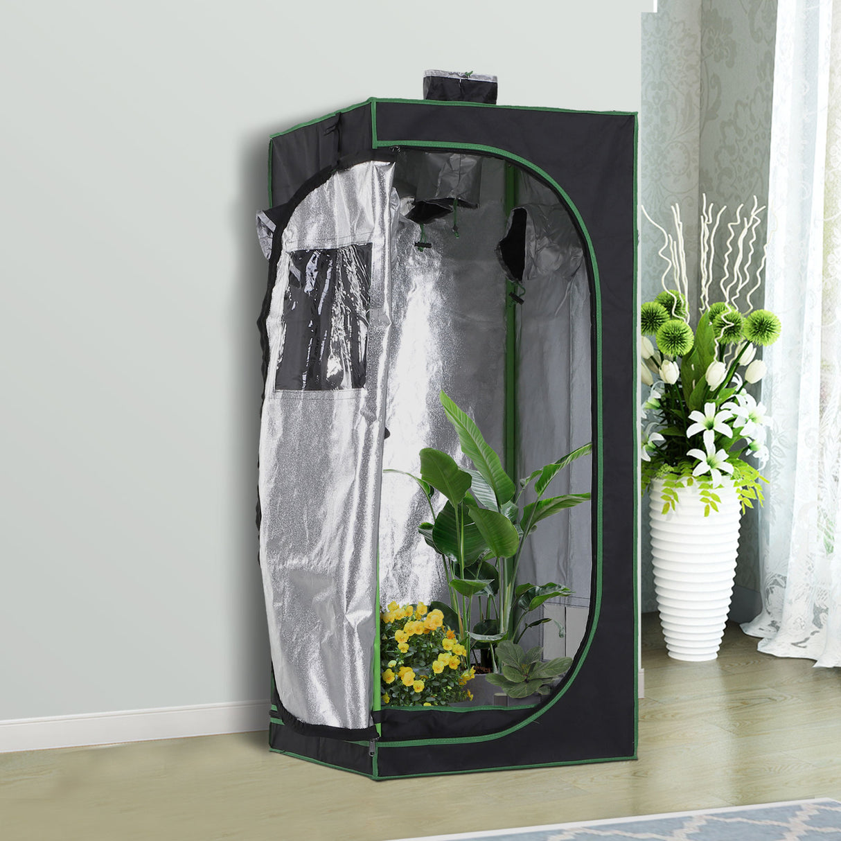 easycomfort easycomfort tenda per coltivazione idroponica grow tent 60x60x140cm