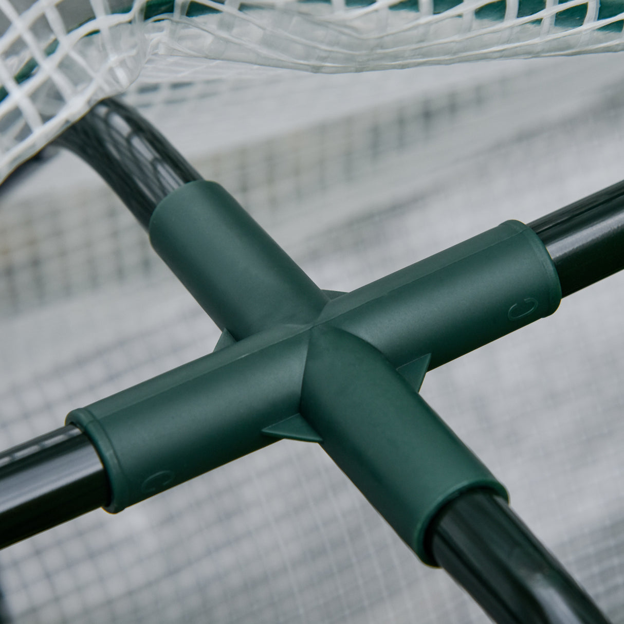 easycomfort easycomfort letto per orto in cassetta con serra da giardino portapiante da esterno in legno e pe per fiori e verdure 121x55x117cm