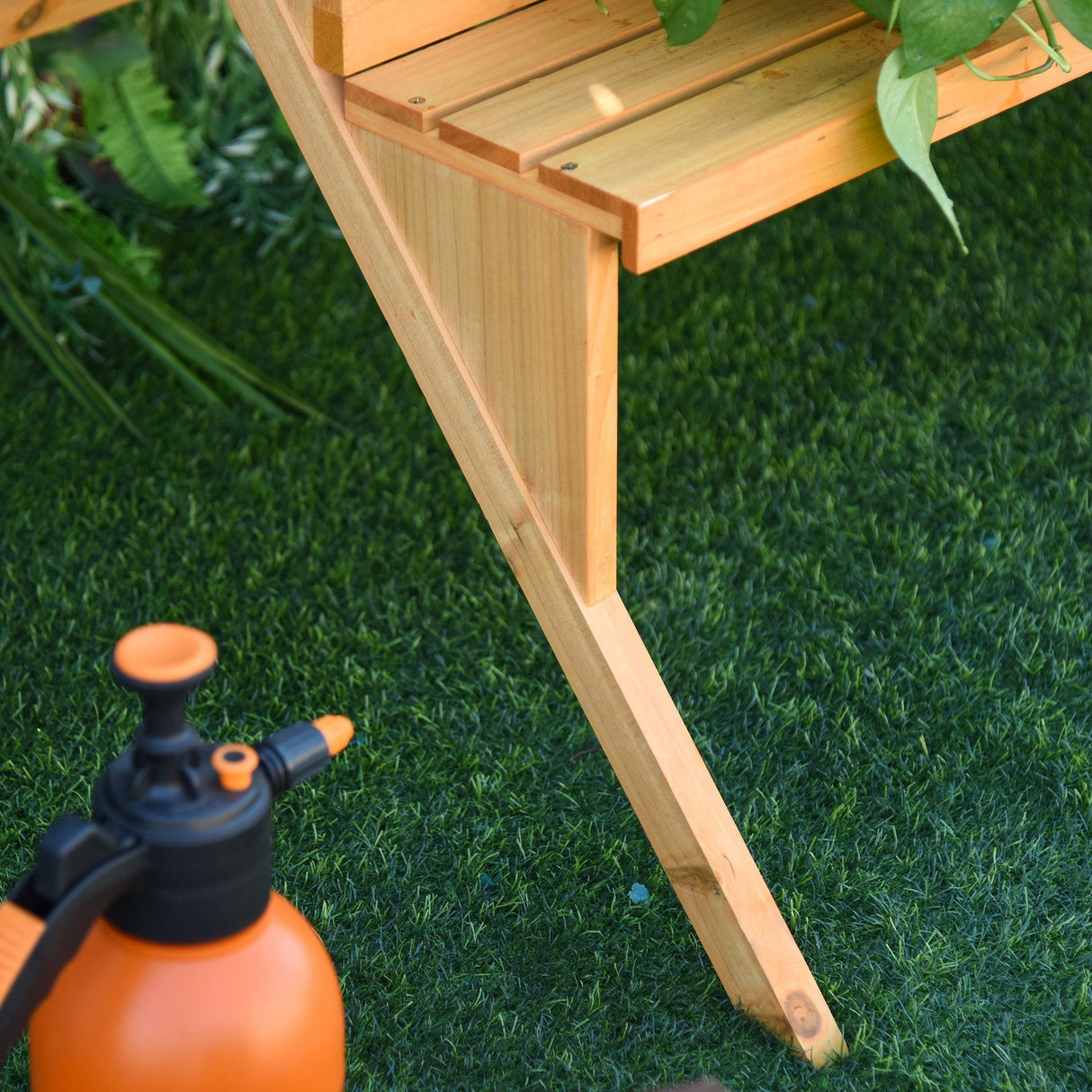 easycomfort easycomfort scaletta portavasi in legno con 4 mensole portapiante giardino e casa