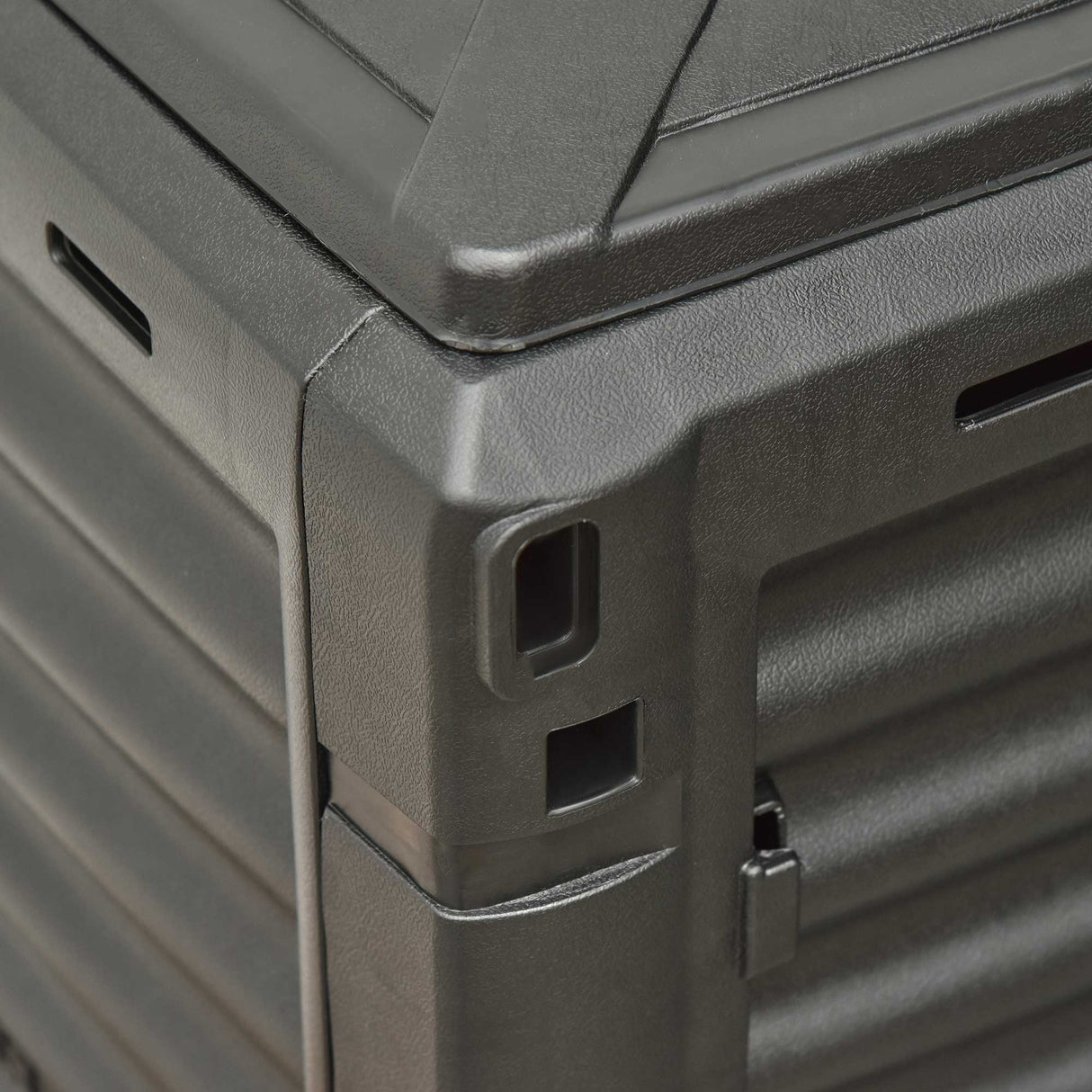 easycomfort easycomfort bidone per compostaggio 300l nero