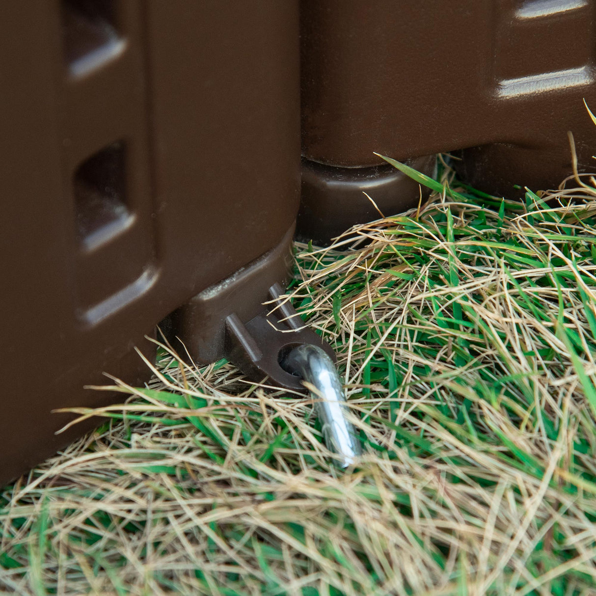 easycomfort letto per orto rialzato in hdpe fioriera da esterno rotonda 123x21cm marrone 33201