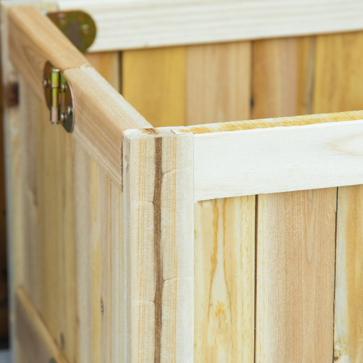 easycomfort fioriera in legno pieghevole da esterno con base drenante 70x30x25cm 33172