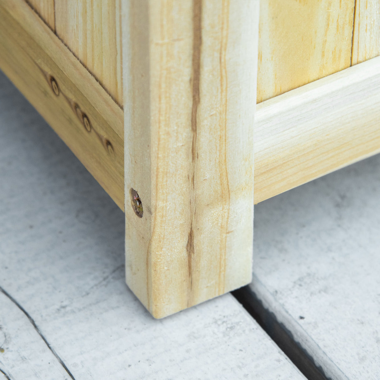 easycomfort fioriera in legno pieghevole da esterno con base drenante 70x30x25cm 33172