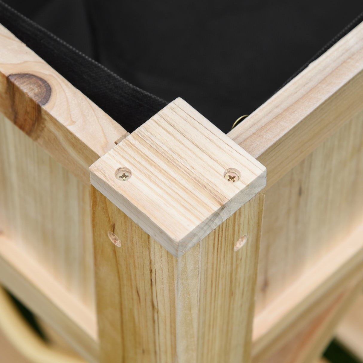 easycomfort easycomfort letto per orto rialzato con 6 scomparti in legno di abete 78 5x58x81cm