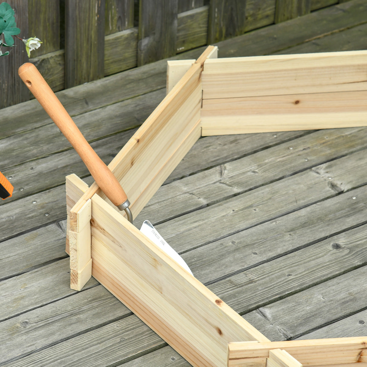 easycomfort letto per orto senza base e con struttura a incastro in legno 100x92x16cm 33196