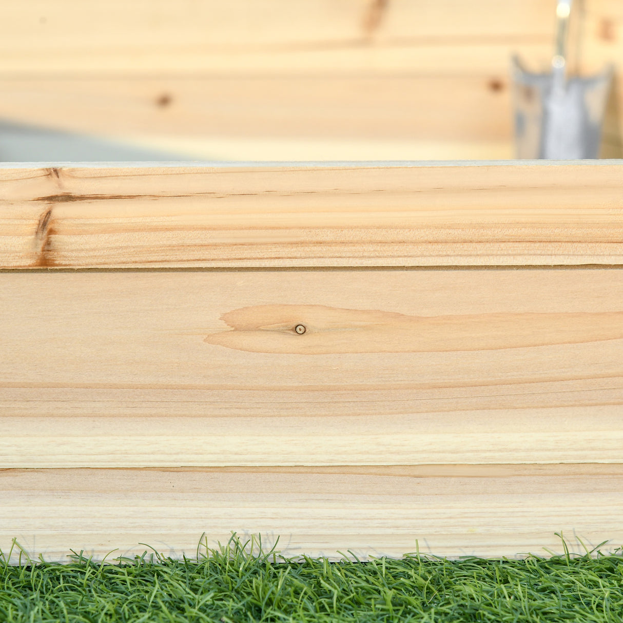 easycomfort letto per orto senza base e con struttura a incastro in legno 100x92x16cm 33196