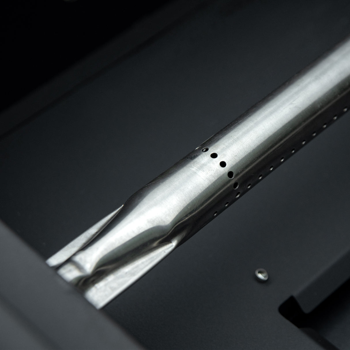 easycomfort barbecue a gas pieghevole con coperchio termometro e 2 bruciatori in acciaio 55x46.5x41cm nero