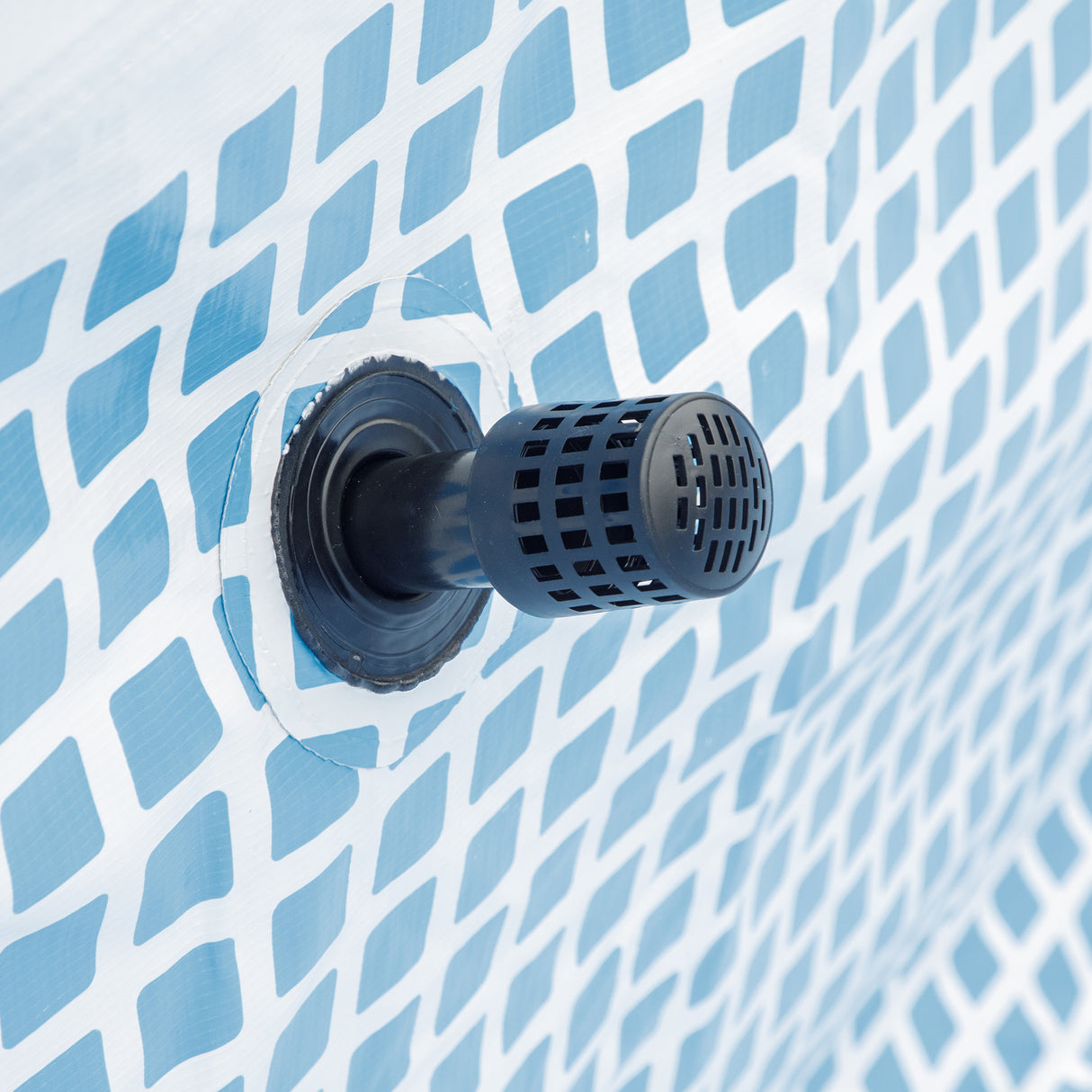 easycomfort piscina fuori terra da giardino rettangolare con pompa di filtraggio e telaio in acciaio 340x215x80cm grigia