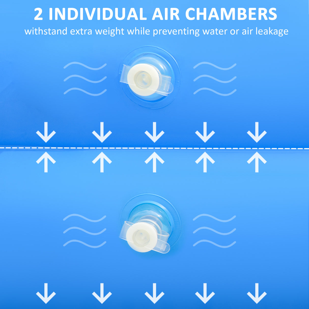 easycomfort piscina gonfiabile rettangolare da esterni per 1 2 adulti in pvc resistente 2 camere d aria e valvola di scarico 262x176x56cm blu