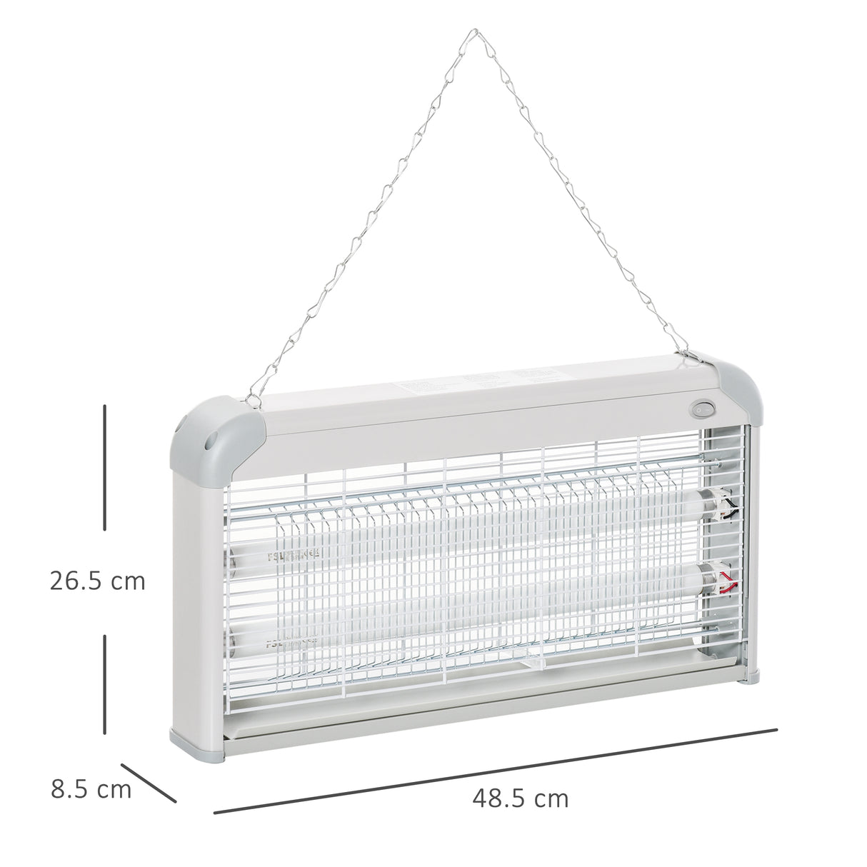 easycomfort easycomfort lampada antizanzare 30w 48.5x8.5x26.5cm