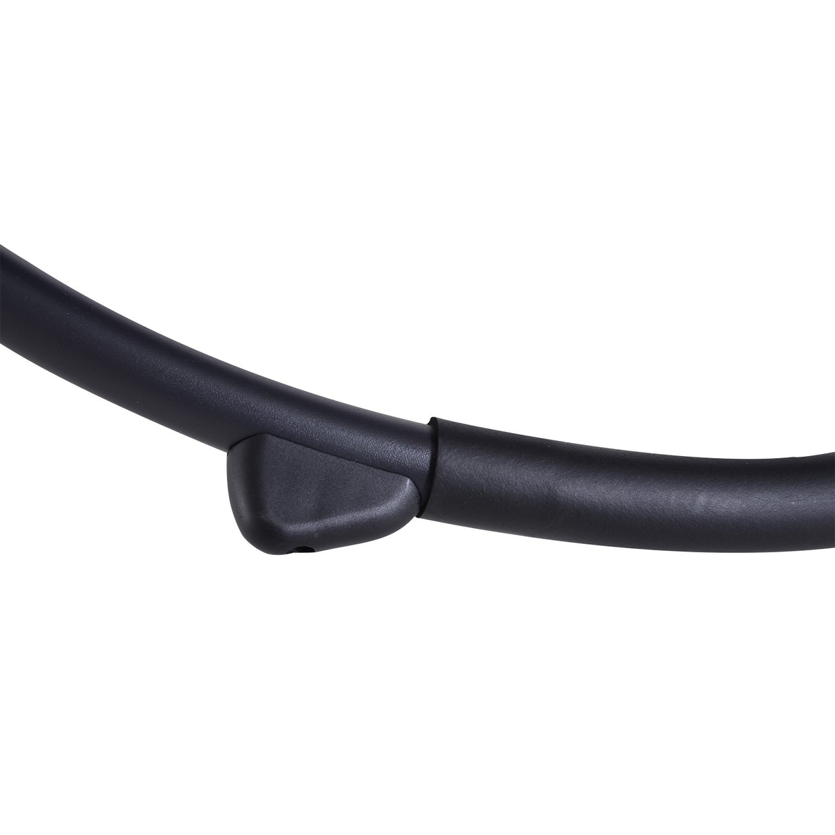 easycomfort easycomfort sedia a dondolo moderna in textilene nero 154x80x84cm