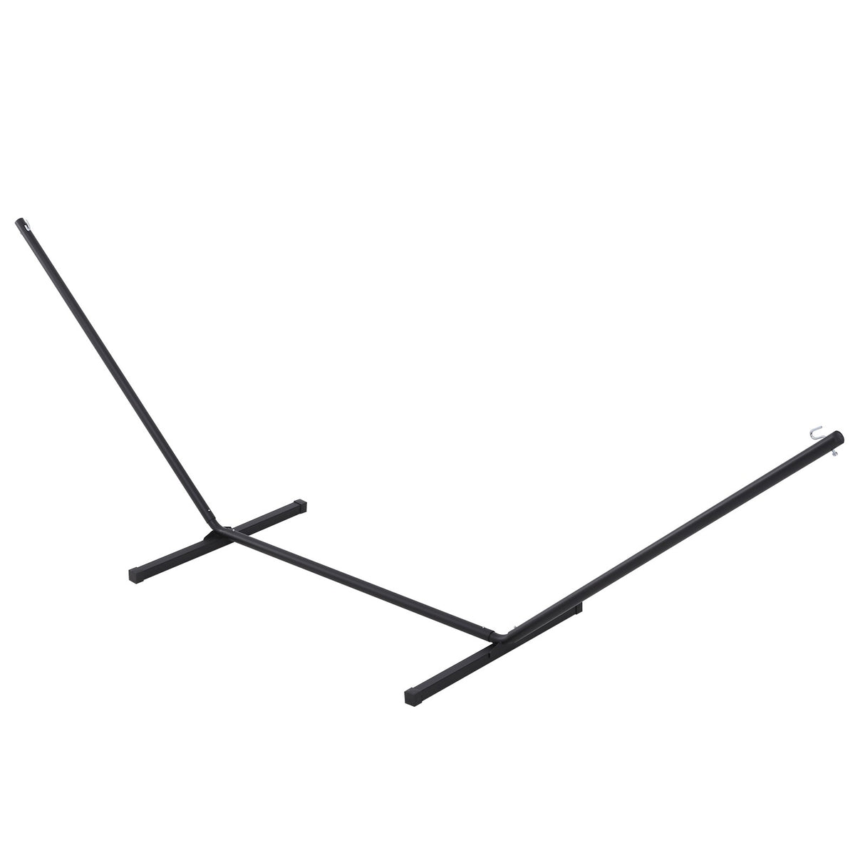 easycomfort easycomfort struttura portante per amaca supporto max. 150 kg in metallo nero 360x92x115cm