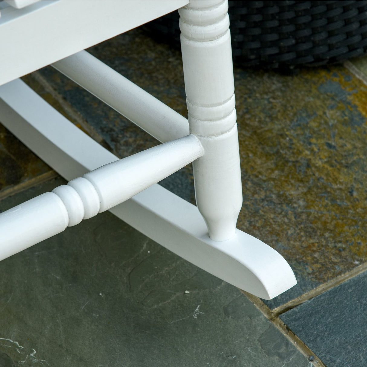 easycomfort easycomfort panchina a dondolo da giardino 2 posti con schienale alto e braccioli in legno bianco