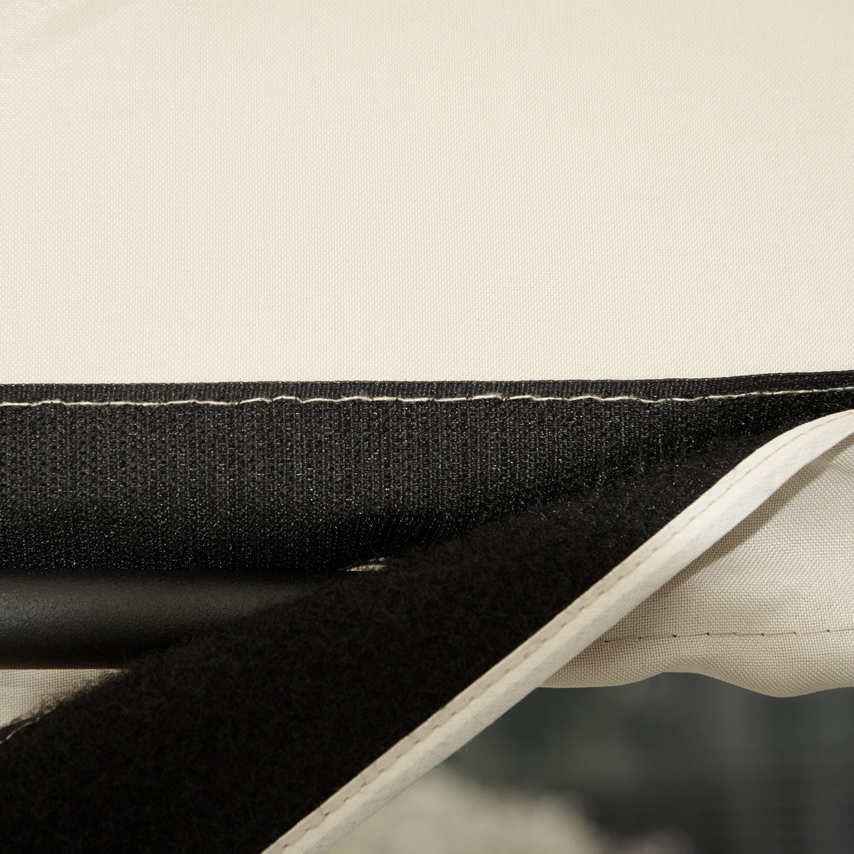 easycomfort dondolo a 2 posti da giardino con tettuccio regolabile 140x118x162cm beige