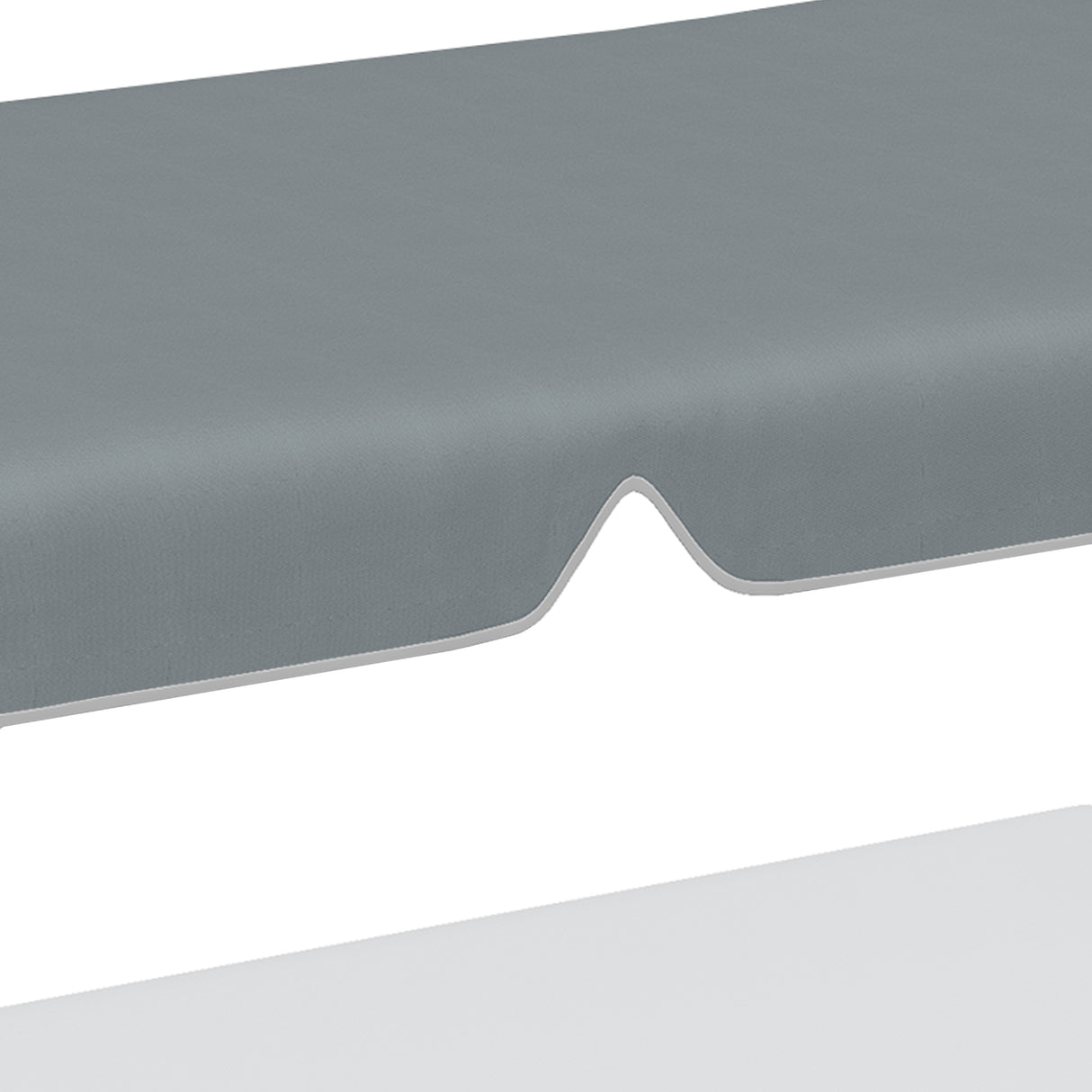 easycomfort tettuccio di ricambio per dondolo in poliestere con protezione uv50+ 192x144cm grigio scuro