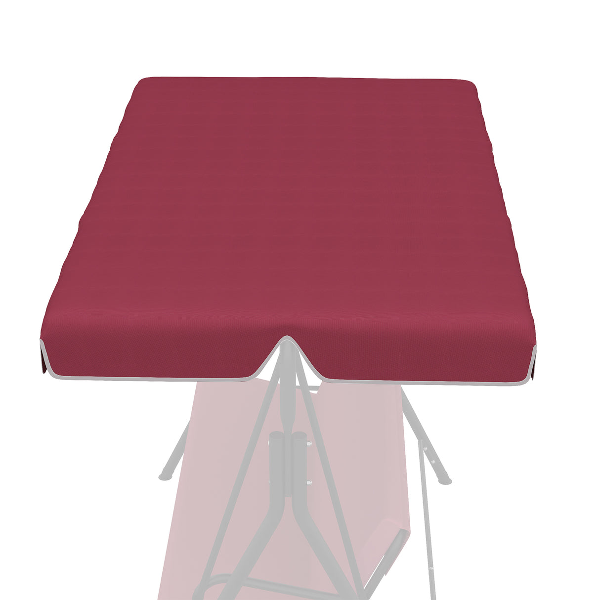 easycomfort tettuccio di ricambio per dondolo in poliestere con protezione uv50+ 192x144cm rosso