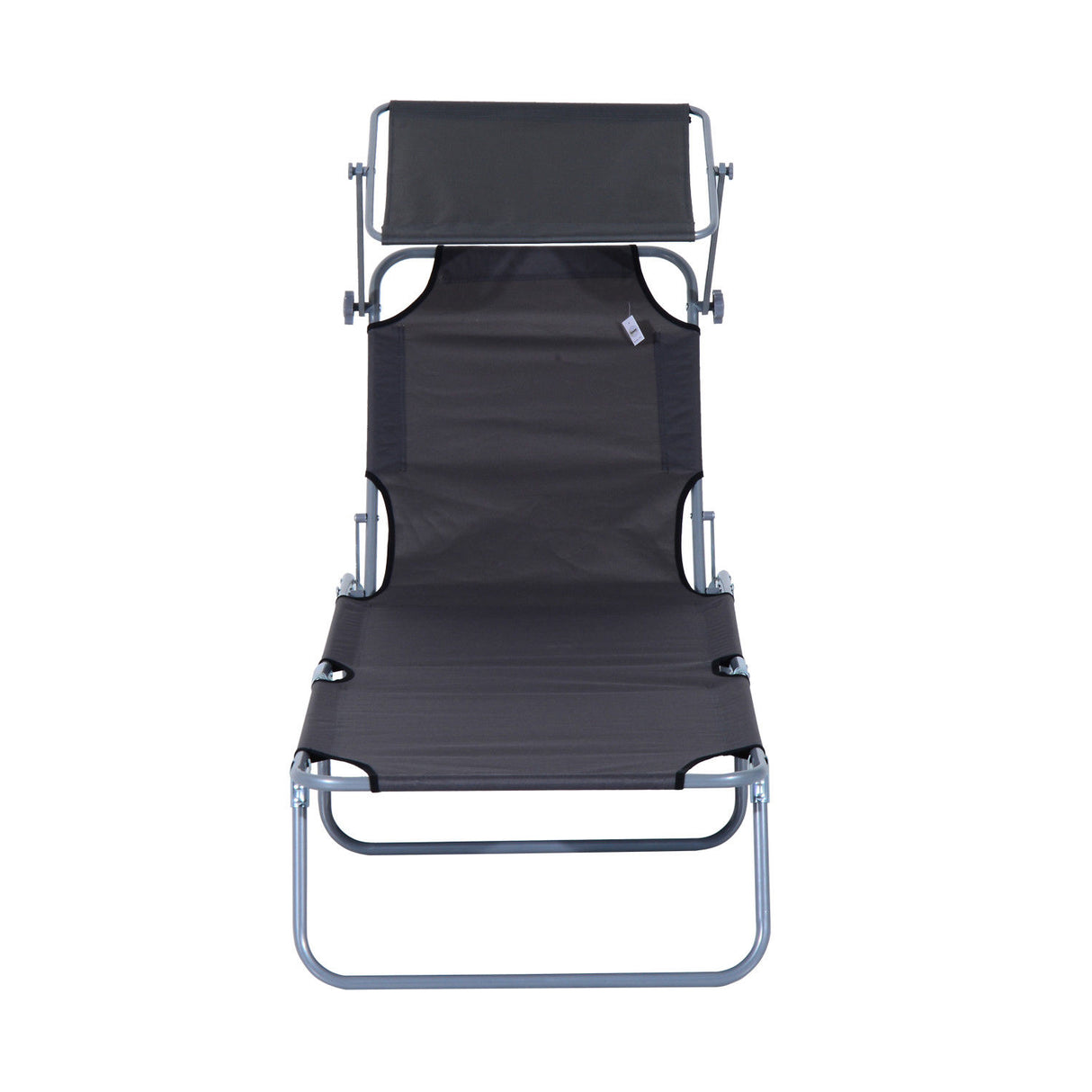 easycomfort easycomfort sdraio prendisole con tettuccio pieghvole schienale reclinabile grigio